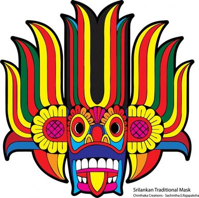 traditional mask in sri lanka