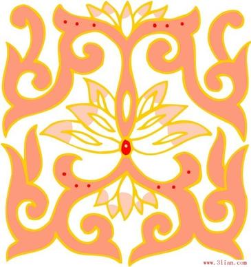 traditional pattern vector