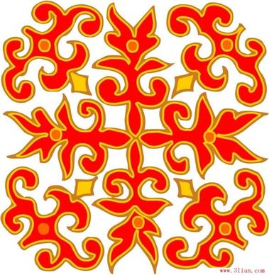 traditional pattern vector vector