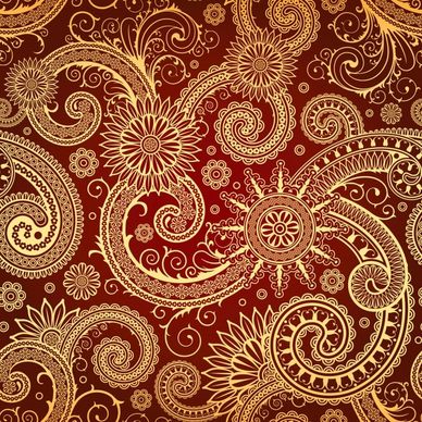 traditional pattern template geometric seamless curves decor