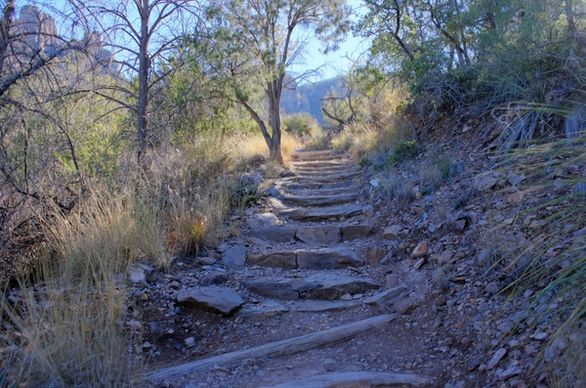 trail steps at big bend national park texas