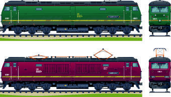 train design elements vector graphic