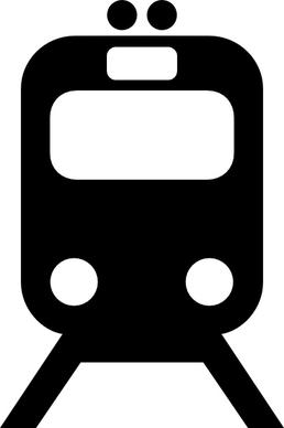 Tram Train Subway Transportation Symbol clip art