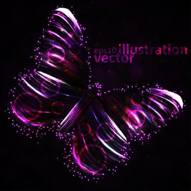 transparent butterfly vector illustration