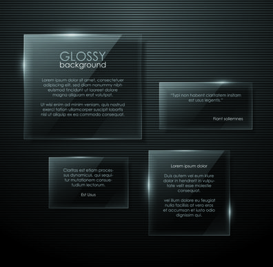 transparent glass shapes backgrounds