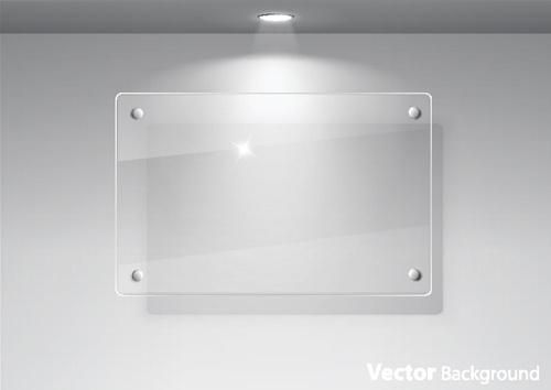 transparent glass styles web elements vectors