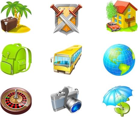 Travel Icon Set icons pack