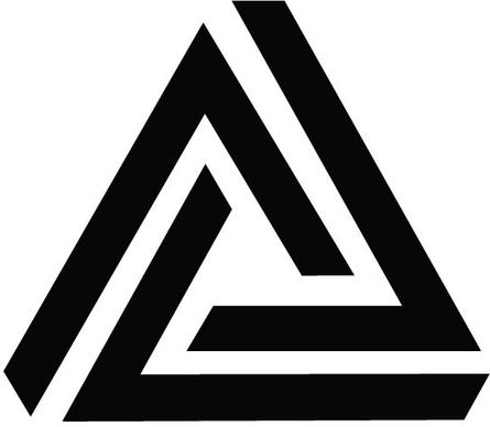 triangle black color design