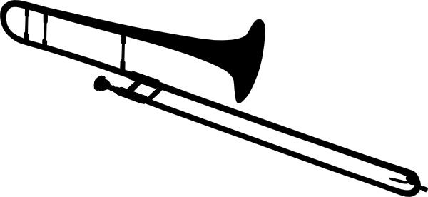Trombone Silhouette clip art