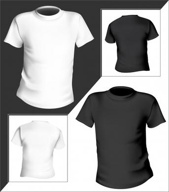 tshirt templates 3d modern black white decor