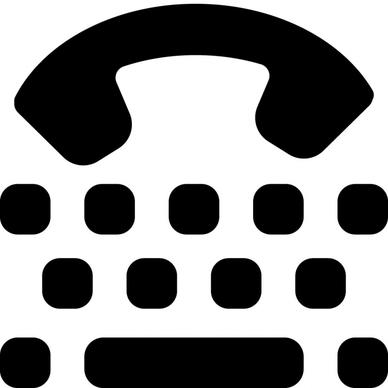 tty accessibility telephone shape icon