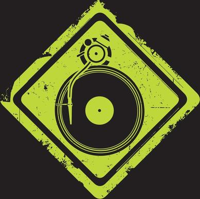turntable vector