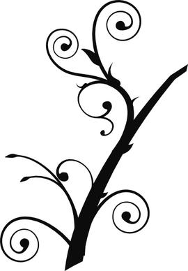 Twisted Branch clip art