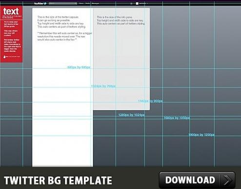 Twitter Background Free PSD Template