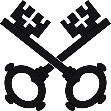 Two Black Keys Wipp Dorf Coat Of Arms clip art