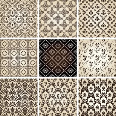 twobedroom row pattern 01 vector