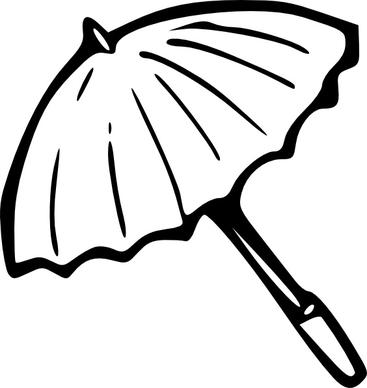 Umbrella Outline clip art