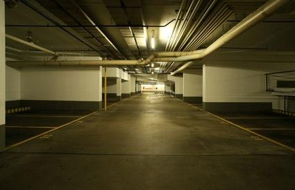 underground car park stock photo