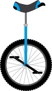 unicycle vector illustration with flat style