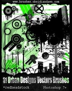 Urban Designs Vectors Brushes