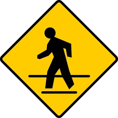 Us Crosswalk Sign clip art
