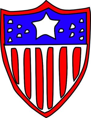 Usa Flag Badge clip art