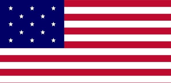 Usa Flag, Fewer Stars clip art