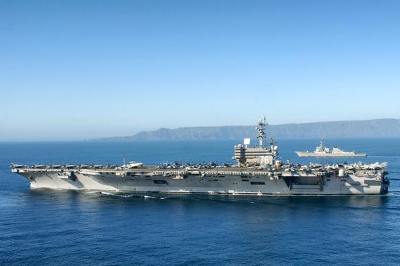 uss ronald reagan aircraft carrier sky