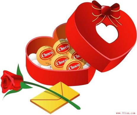 valentine39s day flowers and gifts vector
