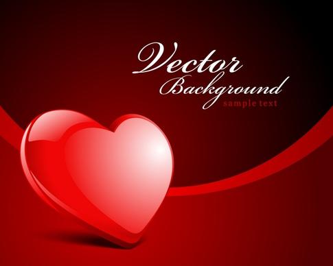 valentine background modern shiny red heart decor