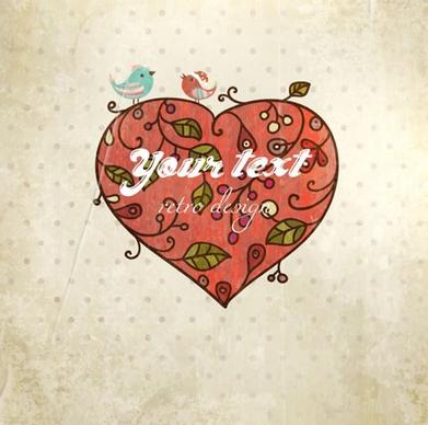 valentine39s day heartshaped vector card background