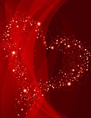 Valentine’s Day red vector background
