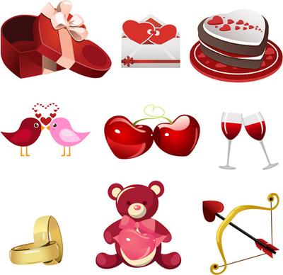 valentine creative ornaments design vectors