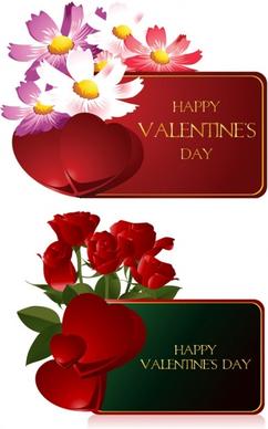 valentine day greeting card vector