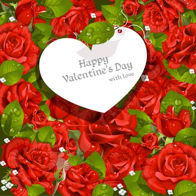 valentine day love backgrounds vector