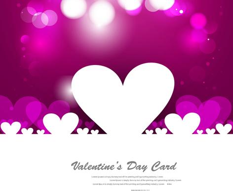 valentines day shiny heart background colorful design vector illustration