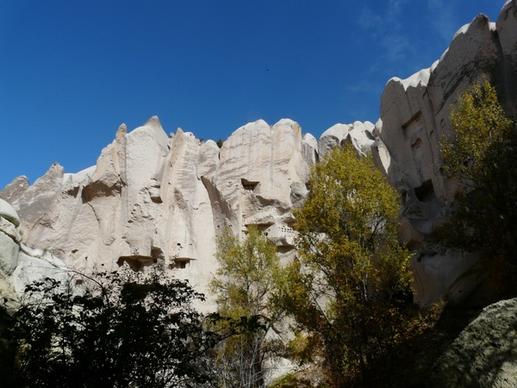 valley of roses cappadocia rock wall