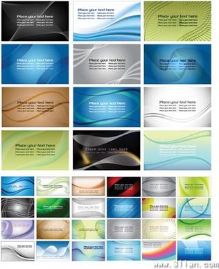 name card cover templates colored dynamic decor