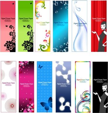 fashion background sets colorful flower butterfly bubbles decor