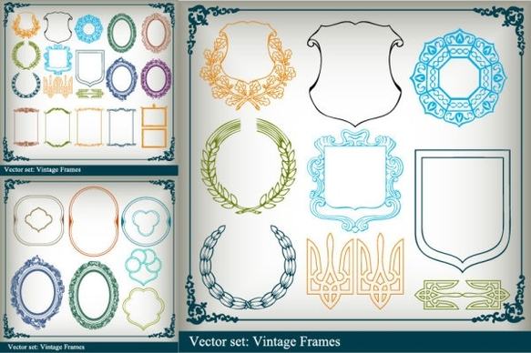 variety of graphical borders clip art