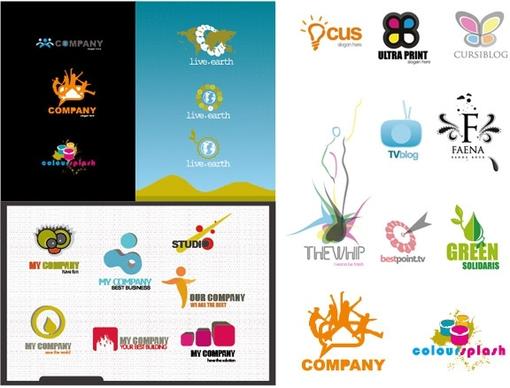 variety of logo template vector