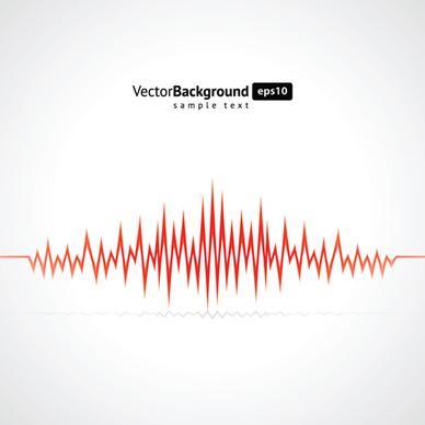 various audio wave light vector backgrounds set