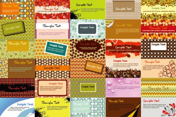 various business cards collection vector