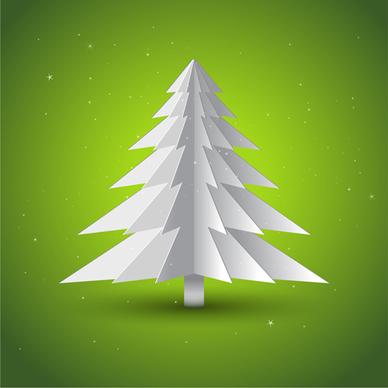various christmas tree elements vector graphics set