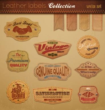 various elements vintage labels vector