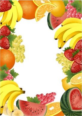fruits background colored realistic 3d decor