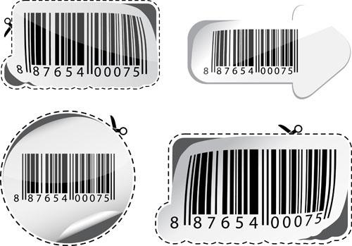 various types of barcodes vector set