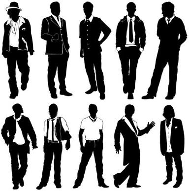 various types of man vector