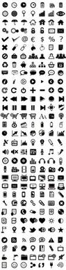 various web icon collection vector