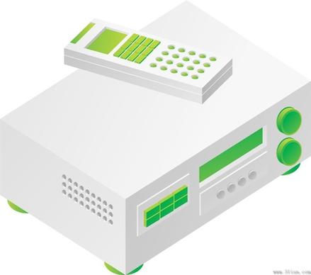 vcd players vector